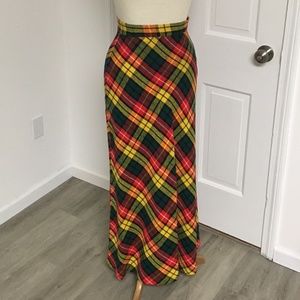 Vintage Plaid Skirt